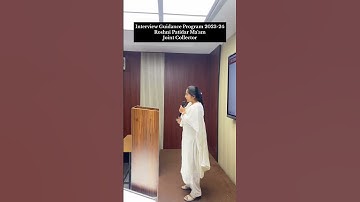 Interview Guidance Program Class by Roshni Patidar Ma’am (Joint Collector)#championsquare#interview