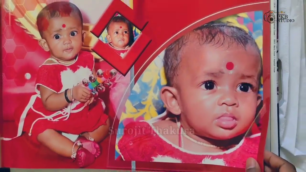 "❤️Radhiya Rice Ceremony ❤️" location:-Gangbil Bengali Rice Ceremony HD photobook Photography Album