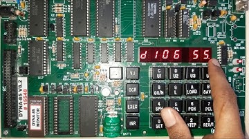 Search the given byte in the list of 20 numbers stored in the consecutive memory locations and store
