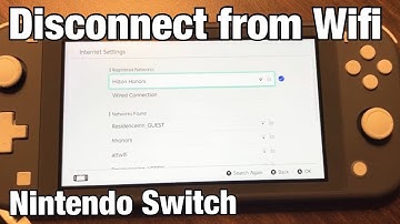 Nintendo Switch: How to Disconnect from Wifi Internet (Forget Network)