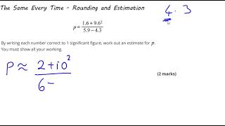 The Same Every Time   Rounding and Estimation Video 5