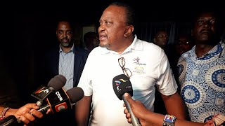 ANGRY FORMER PRESIDENT UHURU BREATHES FIRE AS POLICE OFFICERS RAID HIS ELDEST SON'S HOME IN KAREN!!