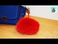 БРЕЛОК ИЗ МЕХА ЗА 5 МИНУТ. КАК СДЕЛАТЬ МЕХОВОЙ ПОМПОН СВОИМИ РУКАМИ. Fur pompon. ( DIY, Handmade )