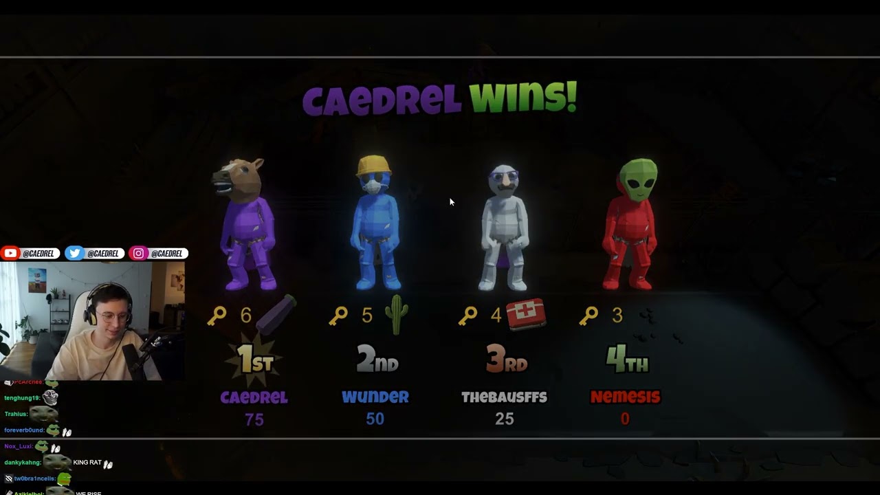 Caedrel (With Chat) play Pummel Party (Thebausffs, Nemesis, Wunder)