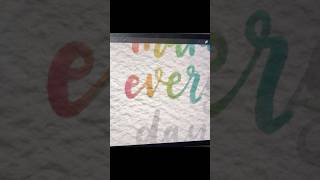 Procreate Rainbow Watercolor Lettering! #procreatebrush #procreatebrushes #procreatewatercolor