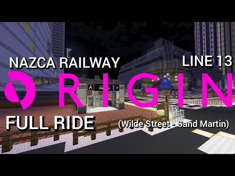 Minecraft Metro Full Ride | NR Line 13 - Origin Line - upward (Wilde ...