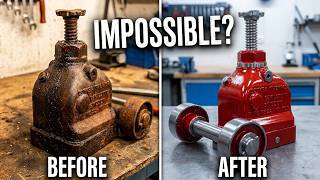"Restoring a 10-Ton Hydraulic Jack: Will It Ever Lift Again?"