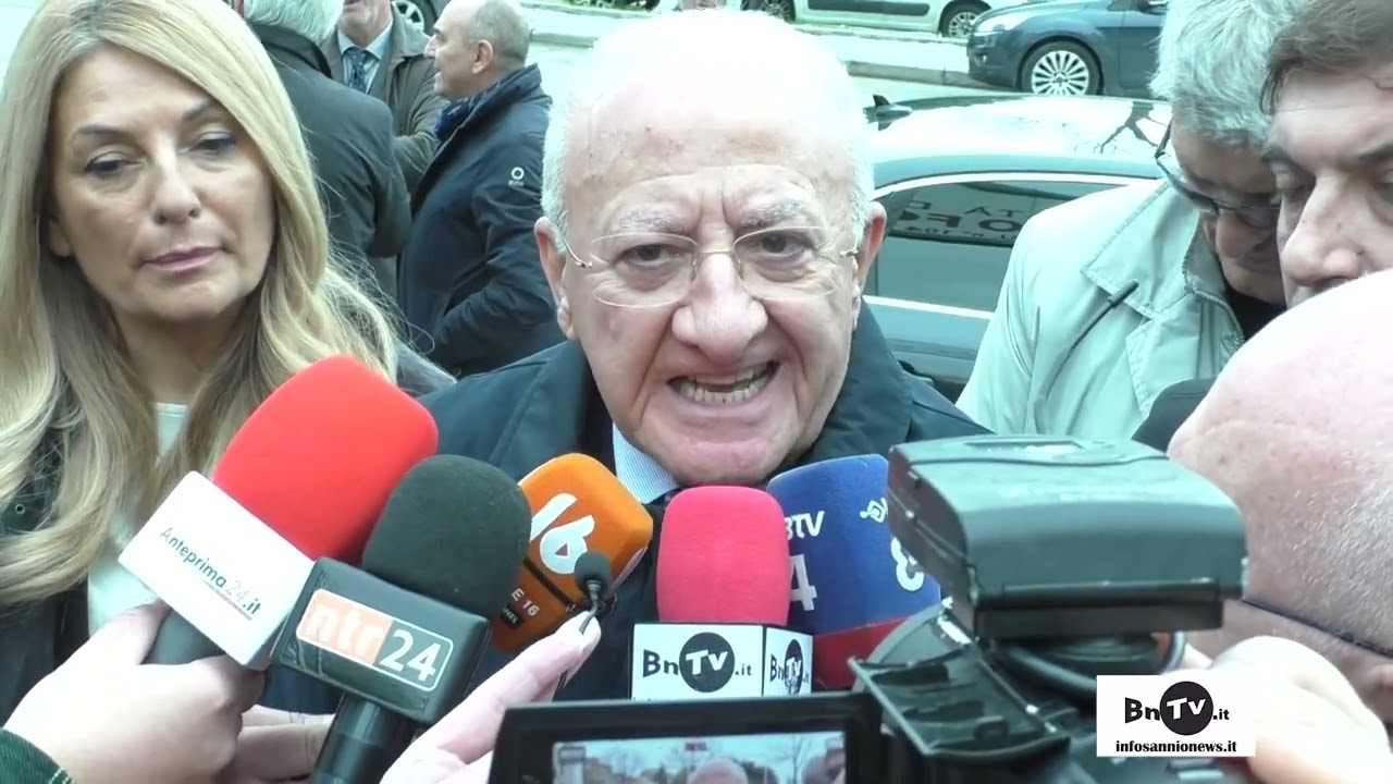 De Luca a Benevento con Mortaruolo e Pavone