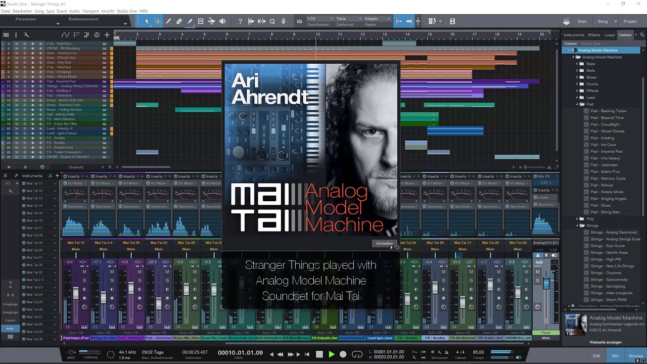 Stranger Things - Analog Model Machine - Soundset for Mai Tai