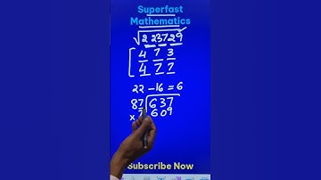 Square Root of 223729 Using Short Trick II No Long Division II No Factorization #youtubeshorts #fast