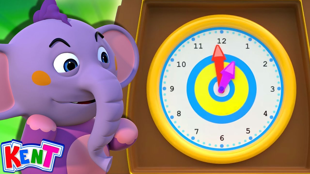 ⁣Hickory Dickory Dock ⏰ Nursery Rhymes & Kids Songs | Kent The Elephant