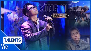 Công Hiếu rap về CHA lấy trọn nước mắt BỘ 7 HLV trên nền nhạc Sao Cha Không | Rap Việt Live Stage