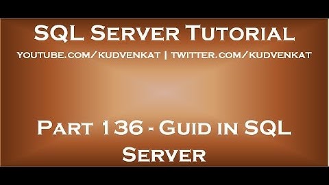 Handleiding in SQL Server