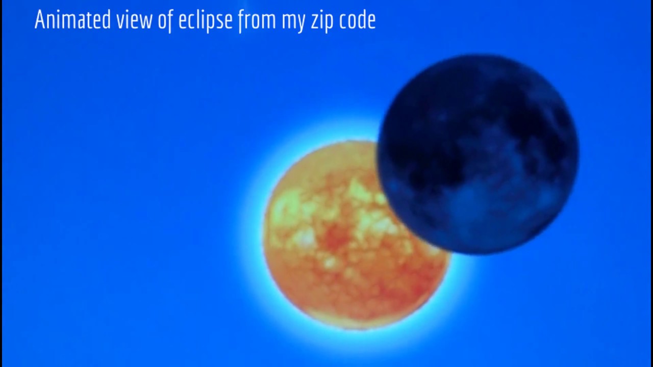 2017 Solar Eclipse: Animation of Actual Path Anywhere USA - YouTube