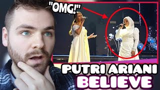 First Time Hearing Putri Ariani X Raisa 'When You Believe' Cover | HUT TRANSMEDIA 22 LIVE | REACTION