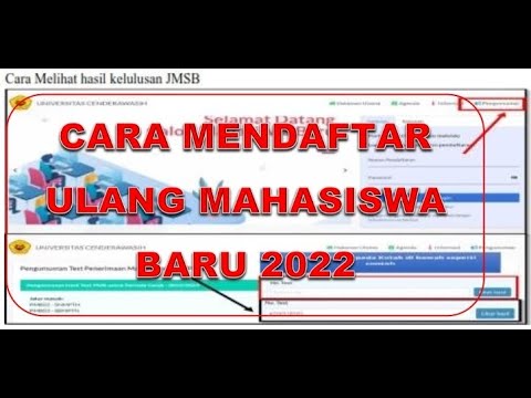 Cara Mendaftar Ulang Mahasiswa Baru Universitas Cenderawasih Tahun 2022.#pmbuncen#jmsb