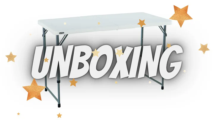 Lifetime Light Folding Table / Desk for Indoor & Outdoor Adjustable Height - Unboxing and Set Up