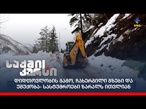 დიდთოვლობის გამო, ჩახერგილი გზები და უშუქობა- სასტუმროები ზარალს ითვლიან