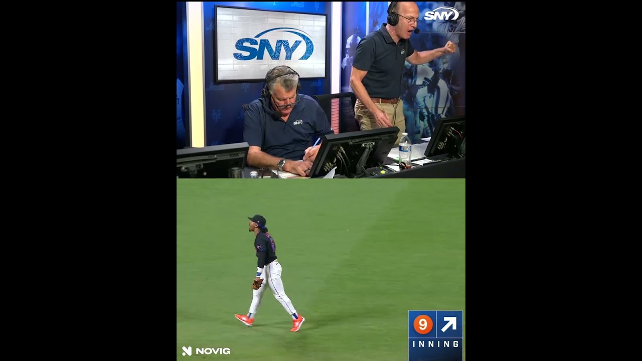 "And it's slapped toward the middle...CAUGHT BY LINDOR! SIDE RETIRED, OH WOW!"