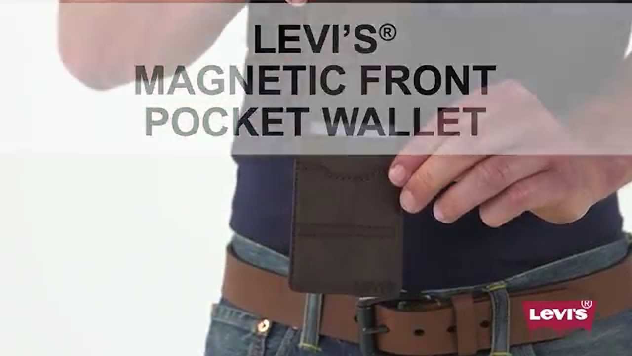 Levi's Magnetic Front Pocket Wallet - YouTube