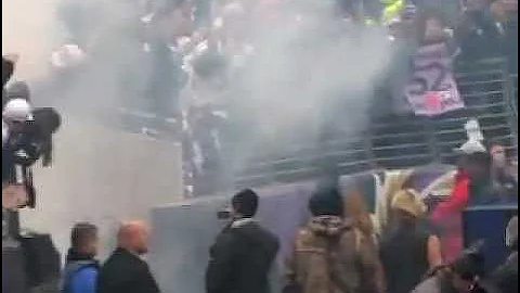 Raw- Ray Lewis, Jacoby Jones and players Dance at Super Bowl Celebration with Lombardi Trophy