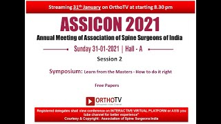 ASSICON 2021: 31st Jan: Session 2: Hall A: Symposium: Learn from the Masters - How to do it right screenshot 5