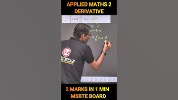 Derivatives | Nilesh sir | Applied maths-2 | Diploma sem-2