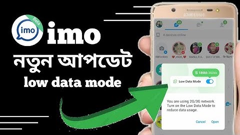 imo low data mode on How to enable low data mode on imo.