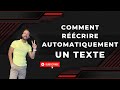 Rcrire un texte automatiquement sans que google seo ni vos profs voient le copier coller