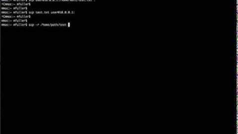 Transfer Files and Directories with the "scp" Command