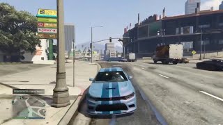 GTA 5- Buffalo Stx bulletproof windshield saved me from a headshot😅