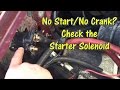 Ford No Start/No Crank - Check the Starter Solenoid  @GettinJunkDone