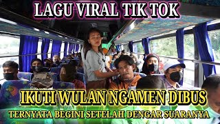 Ikuti Wulan Ngamen Dibus Pake Lagu Viral Tik tok..!!!expresi penumpang denger suara Wulan begini