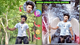 Best Wing And Sword Concept Photo Editing PicsArt || सबसे आसान Photo Editing || Full Hindi Tutorial