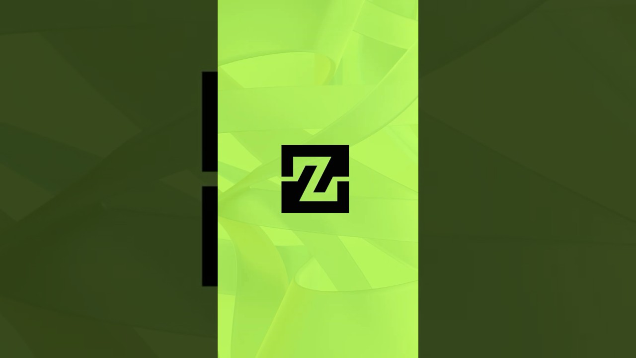 Colorful Square with Hidden “Z” – Negative Space Magic! 