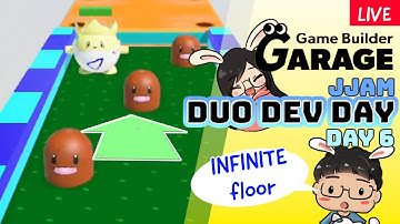 Cook Egg jJAM DAY 6: infinite FLOOR and score system! | Game Builder Garage Duo DEV Live