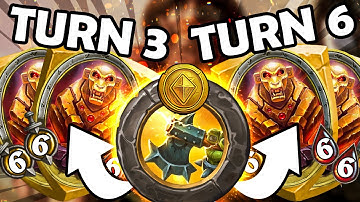 FREE GOLDEN CARDS on TURNS 3 & 6?! | Hearthstone Battlegrounds