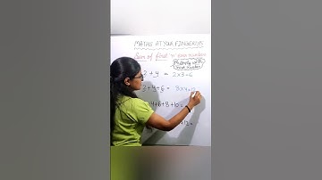 Trick to sum first n even numbers! #shorts #mathstricks #sum #number #maths