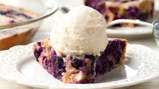 Crustless  Blueberry Pie 😋