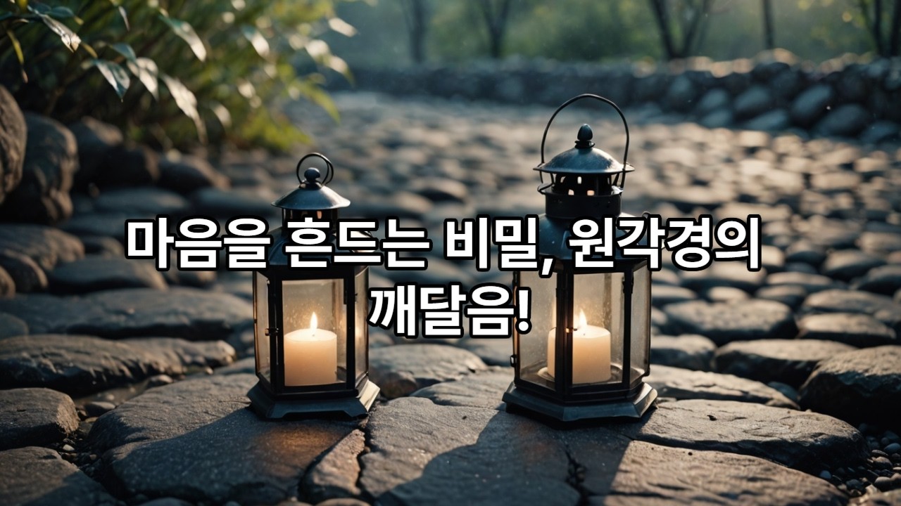 깨달음은 얻는 게 아니다 — 원각경이 말하는 진짜 수행