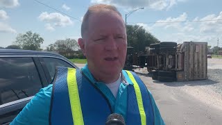 RAW: Police give update on Summerdale gravel truck crash