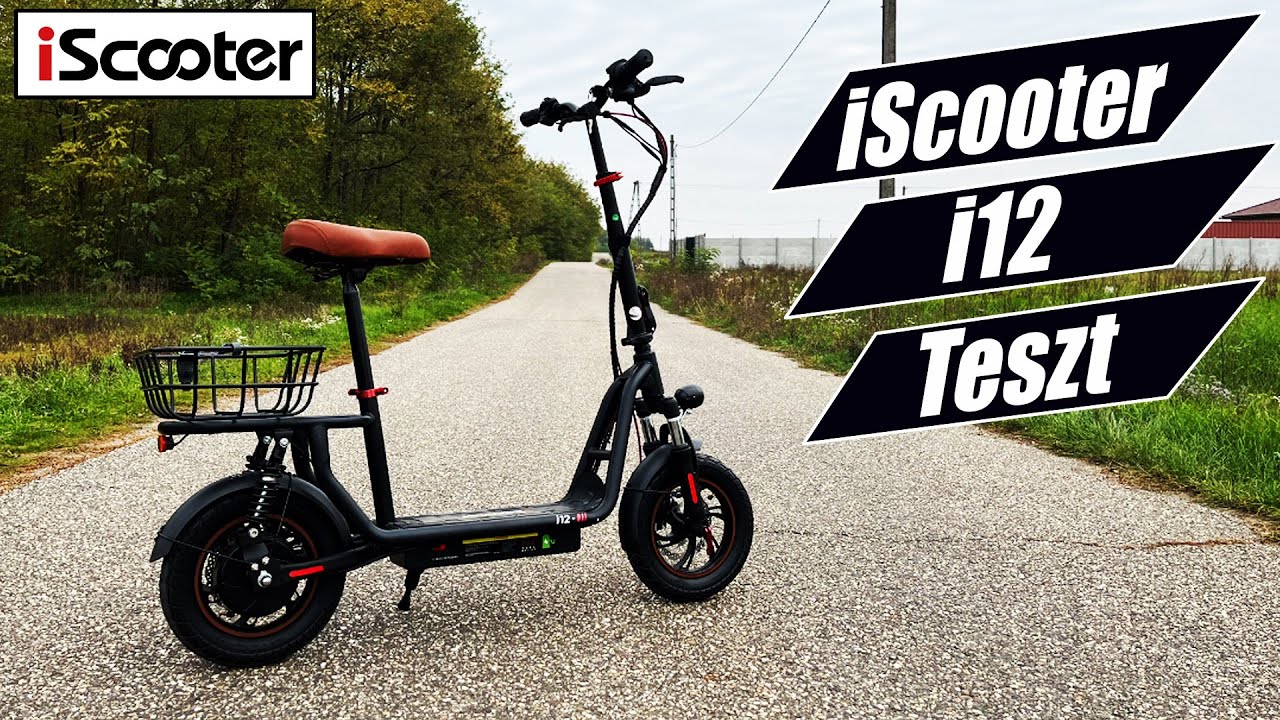 ⚡Elektromos Roller 125.000 - Forintért⚡iScooter i12 elektromos roller teszt