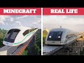 Minecraft VS Real Life | Minecraft Maglev Train (Transrapid)