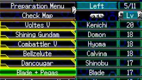 Super Robot Wars  J Calvina Ch18 part 1 persistance