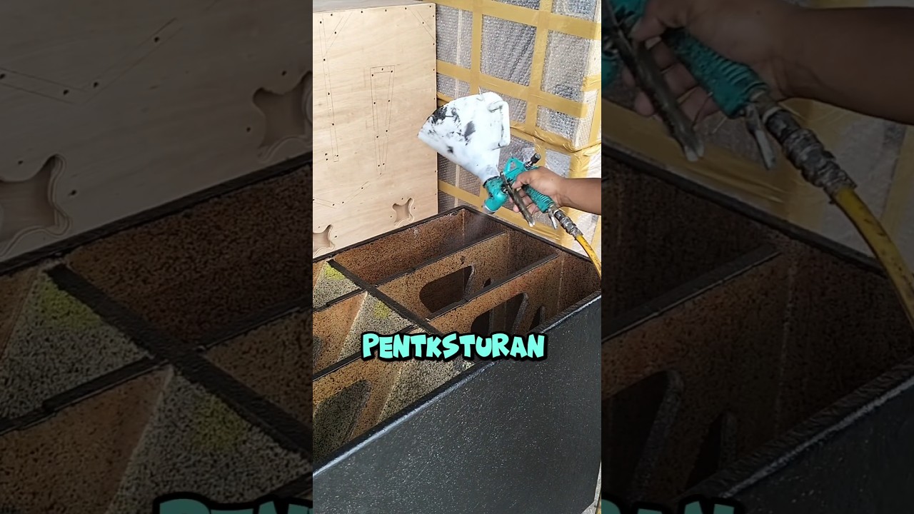 FINISHING TEKSTUR BOX SPEAKER 