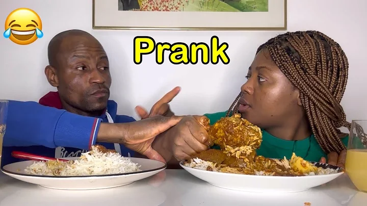 SERVING MY HUSBAND BIGGEST PORTION OF FOOD WITHOUT MEAT MUKPRANK 😂 African food mukbang