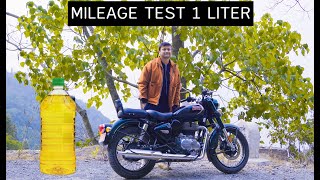 Royal Enfield Classic 350 New Model Mileage Test 1 liter