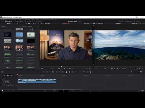 DaVinci Resolve  for Beginners! 1  Source window and timeline preview
