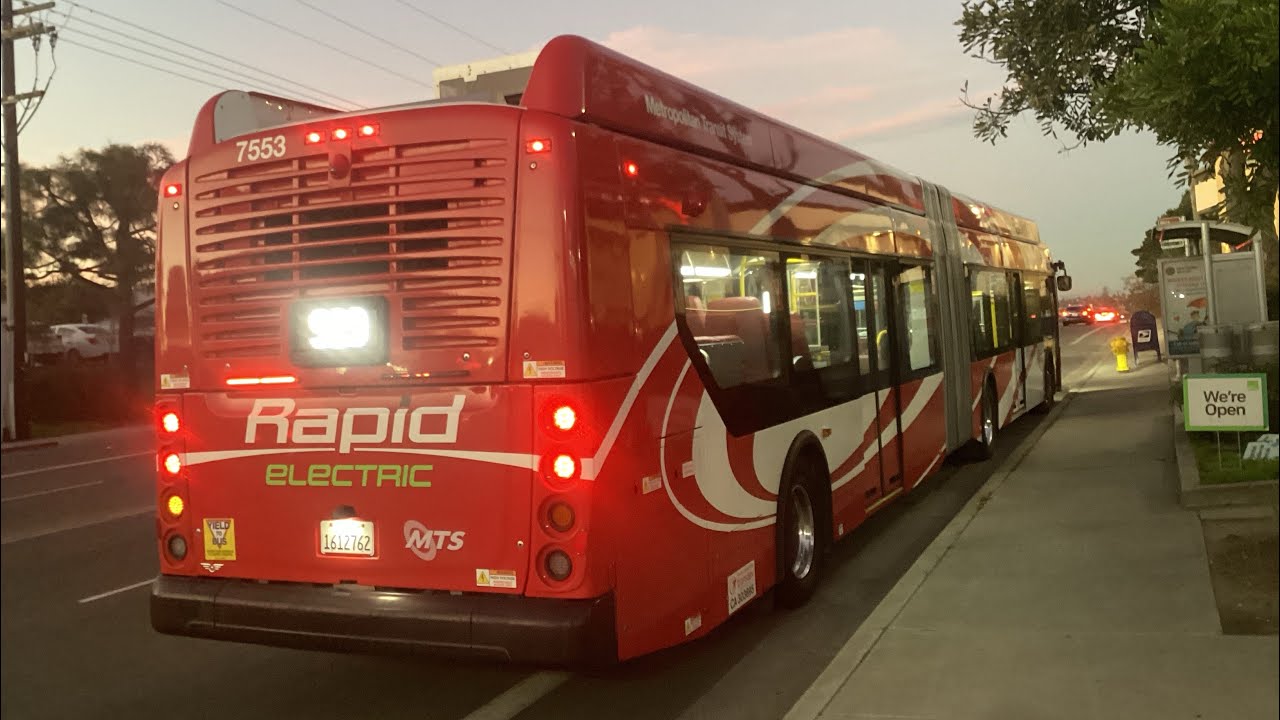 (EXTREMELY RARE) SDMTS 2023 New Flyer XE60 7553 on Route 929