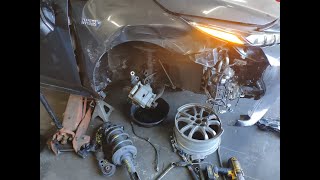 Toyota Prius  Как заменить передней амортизатор  .How to Replace Front Strut Spring shock